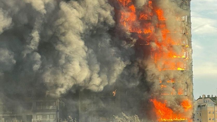 Incendio del edificio de Valencia