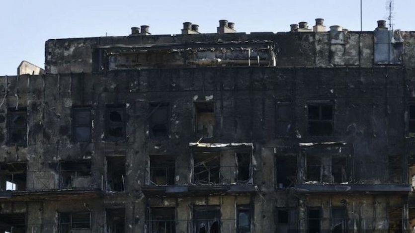 Edificio incendiado Valencia