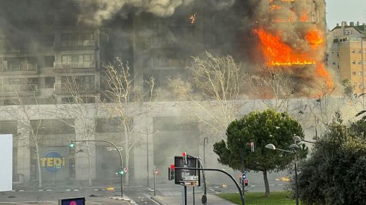 Incendio del edificio de Valencia