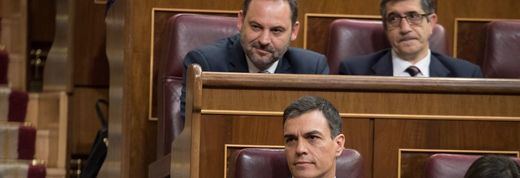 Ábalos, cuando se sentaba en la zona de influencia del PSOE en el Congreso