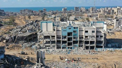 Ruinas de Gaza tras los ataques israelíes