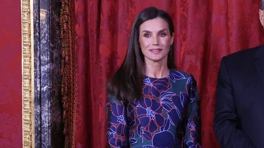 Los reyes Felipe y Letizia junto al presidente de la República de Guatemala, Bernardo Arévalo, y a la primera dama, Lucrecia Peinado