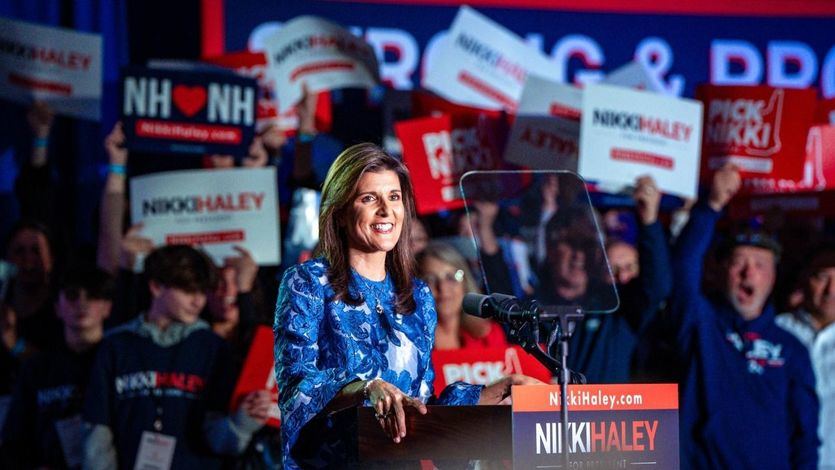 Nikki Haley, durante un acto