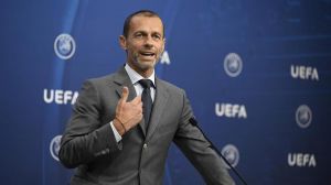 El presidente de la UEFA, Aleksander ?eferin
