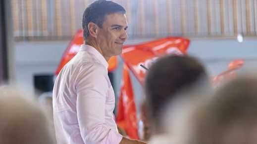 Pedro Sánchez, en un acto del PSOE