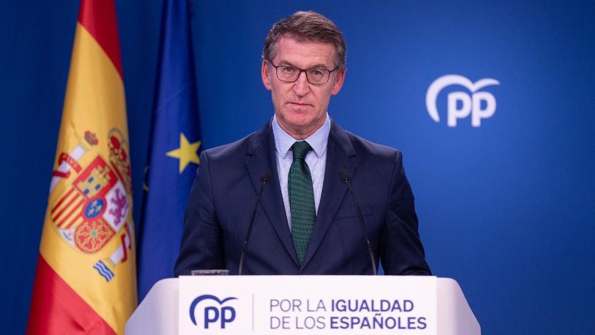 El presidente del PP, Alberto Núñez Feijóo