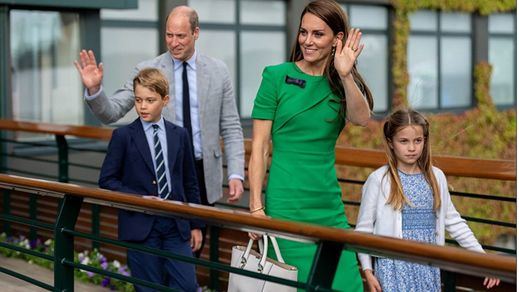 Los Príncipes de Gales, Guillermo y Kate Middleton, en familia