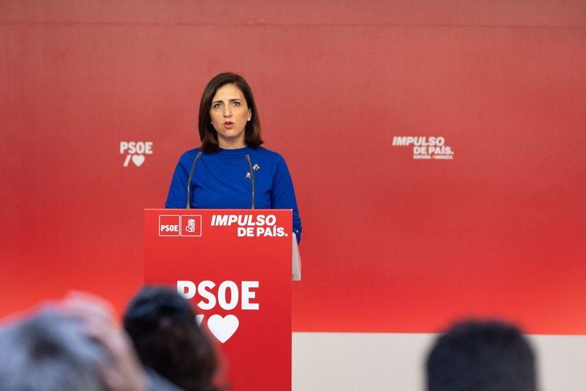 Esther Peña, en rueda de prensa del SPOE