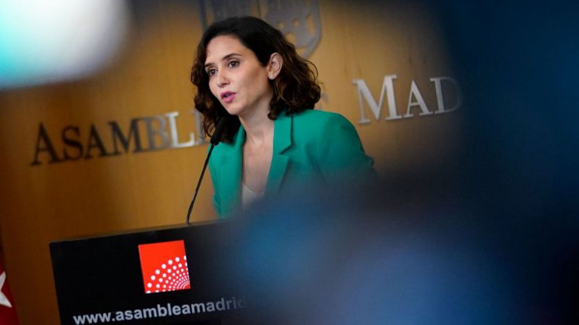 Isabel Díaz Ayuso, en una rueda de prensa