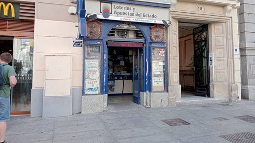 Una administración de Lotería en Madrid