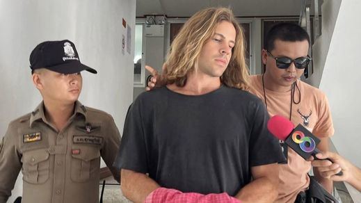 Imagen de Daniel Sancho detenido en Tailandia