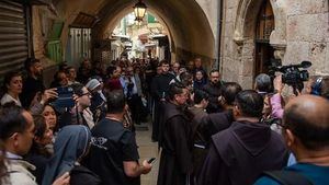 La guerra de Gaza restringe la peregrinación de los cristianos a Jerusalén por la Semana Santa