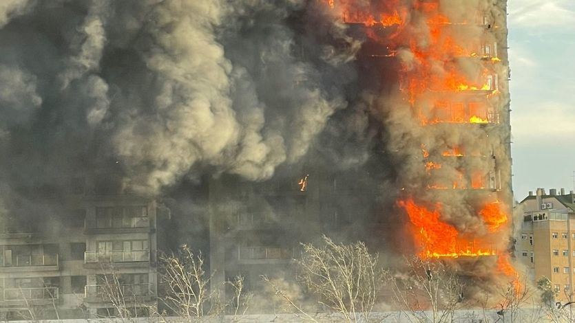 Incendio del edificio de Valencia