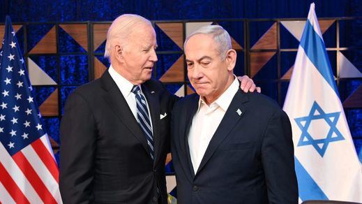 Benjamin Netanyahu con Joe Biden