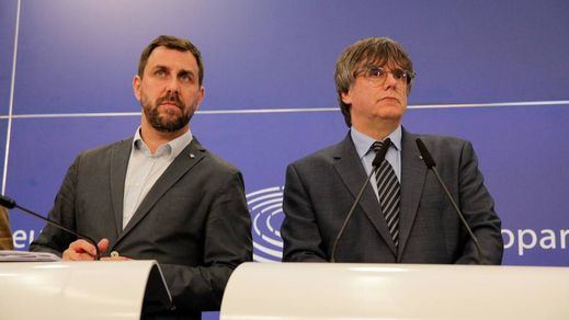 Carles Puigdemont y Toni Comín de Junts