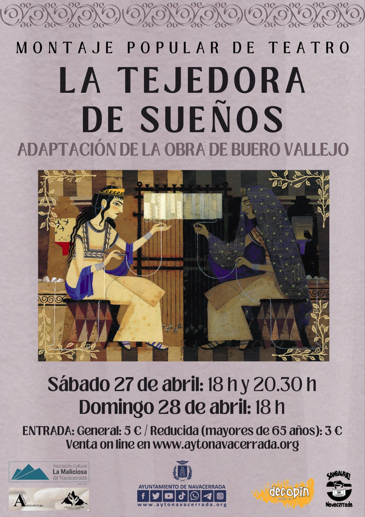 Montaje popular de teatro con una versión de 'La tejedora de sueños', de Buero Vallejo