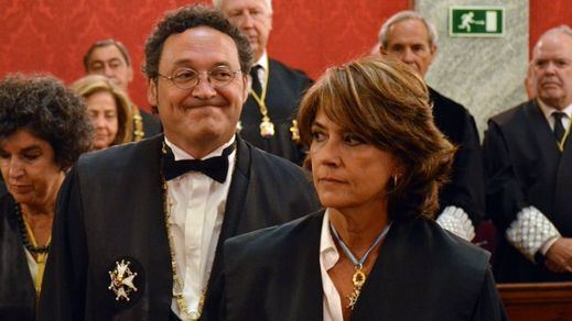 El fiscal general, Álvaro García Ortiz, junto a Dolores Delgado