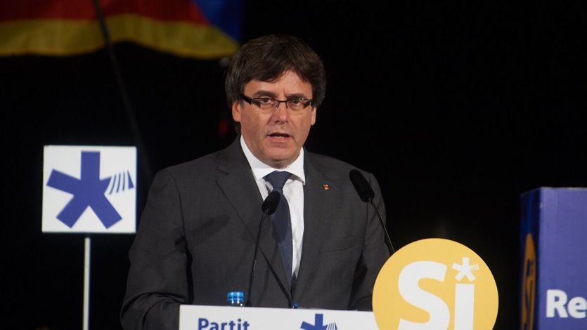 Carles Puigdemont, en un mitin