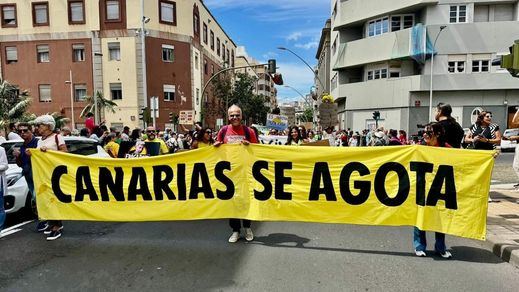 Manifestaciones de canarios en España