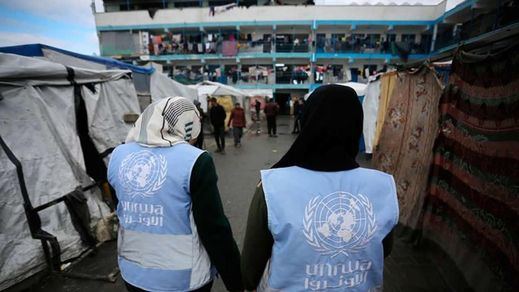 Trabajadores de la UNRWA en Palestina