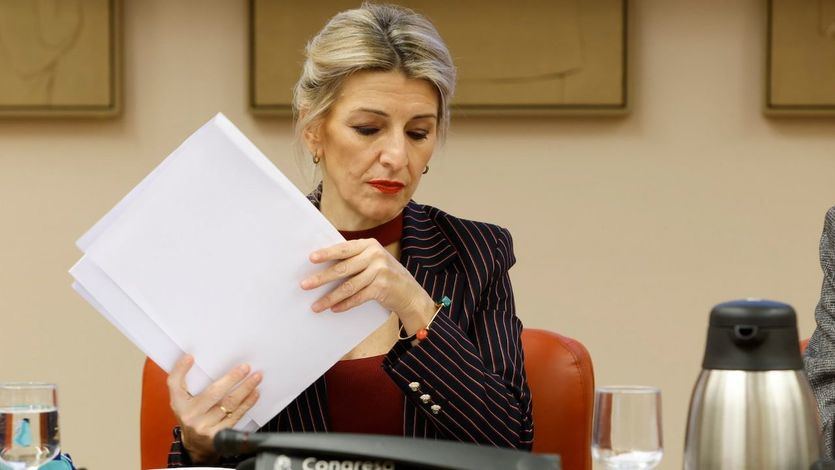 Yolanda Díaz, ministra de trabajo en el Congreso