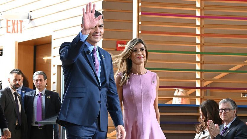 Pedro Sánchez, y su mujer, Begoña Gómez