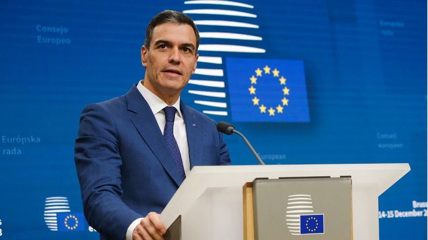 Pedro Sánchez, en rueda de prensa tras un Consejo Europeo