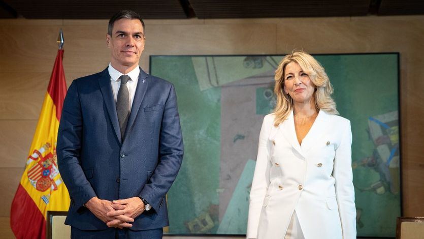 Pedro Sánchez y Yolanda Díaz, reunidos