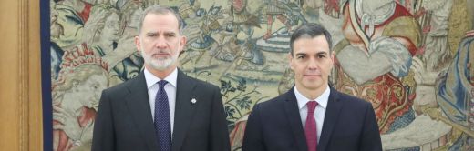 La toma del cargo de presidente de Pedro Sánchez ante el Rey en Zarzuela