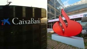 La banca sigue con beneficios disparados: en el primer trimestre, CaixaBank ganó un 17,5% y el Santander, un 11%