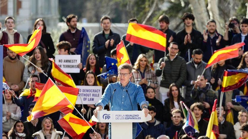 Feijóo, en un acto del PP