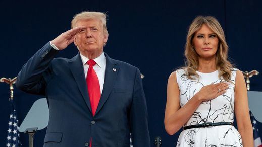 Donald Trump y su mujer, Melania