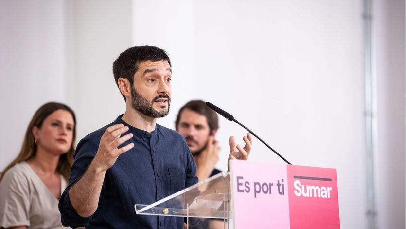 Pablo Bustinduy, en un acto de Sumar