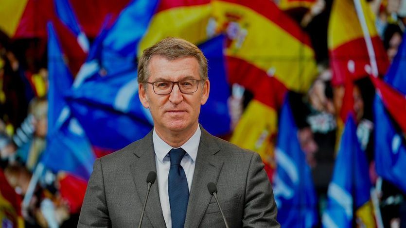 El presidente del PP, Alberto Núñez Feijóo