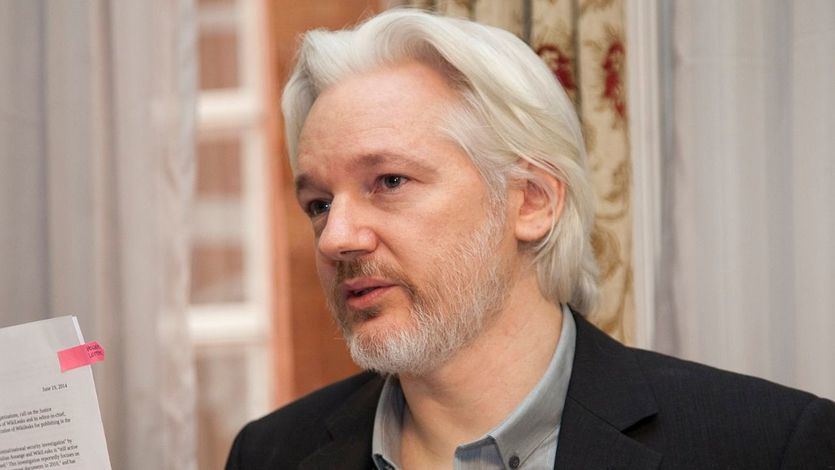 Julian Assange, durante su etapa en la Embajada de Ecuador