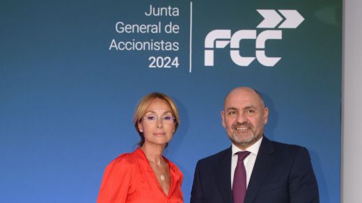 Esther Alcocer Koplowitz, presidenta del Grupo FCC y Pablo Colio, consejero delegado de FCC