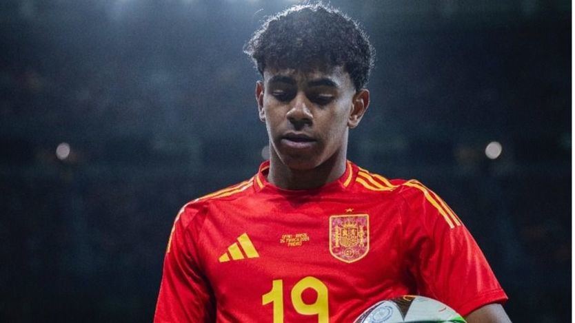 Lamine Yamal, con la Selección española