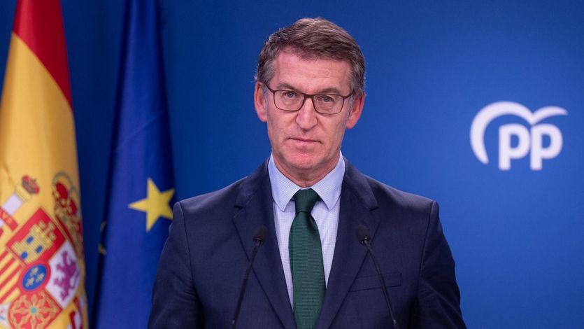 El presidente del PP, Alberto Núñez Feijóo
