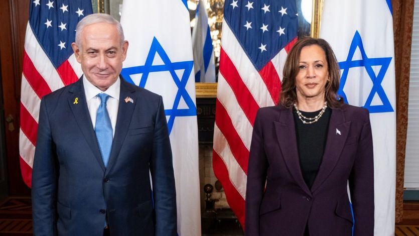Kamala Harris con Netanyahu