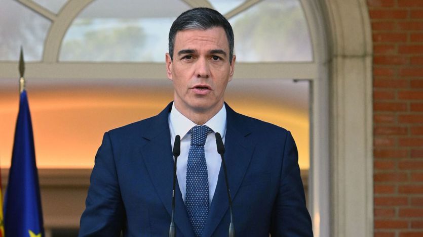 Pedro Sánchez realiza una declaración institucional en Moncloa