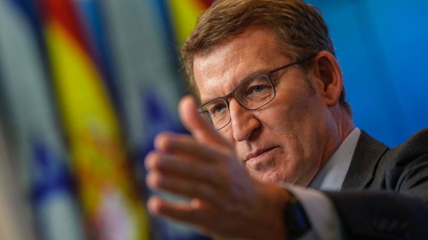 El presidente del PP, Alberto Núñez Feijóo