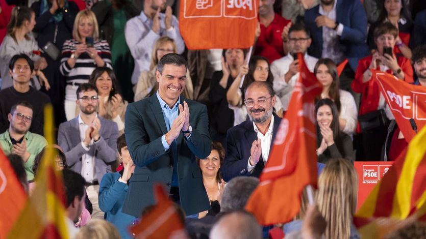Pedro Sánchez y Javier Lambán