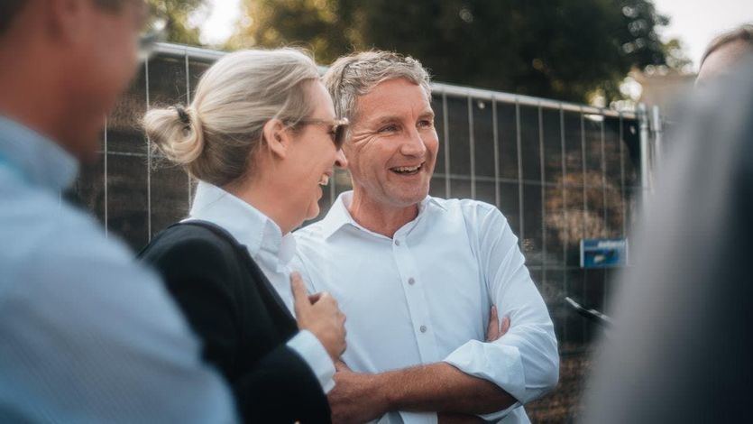 Alice Weidel y Björn Höcke, de AfD