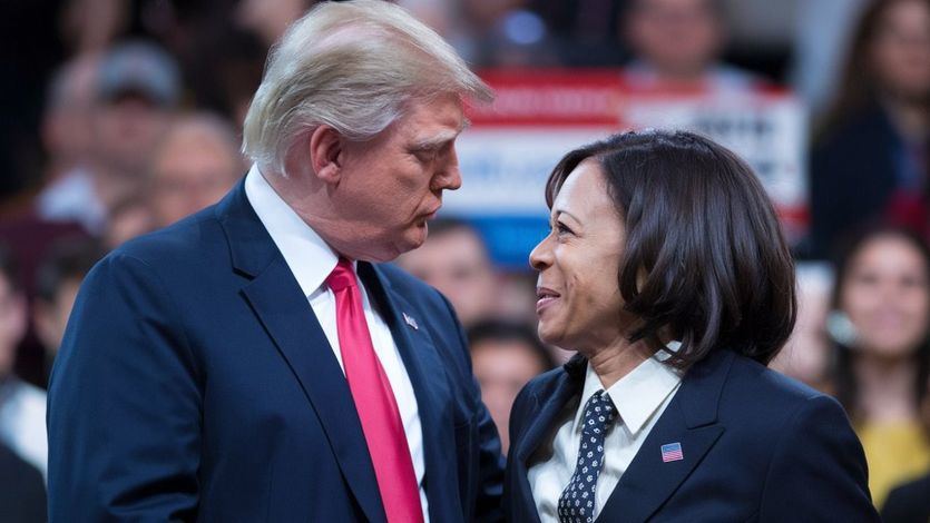 Donald Trump y Kamala Harris