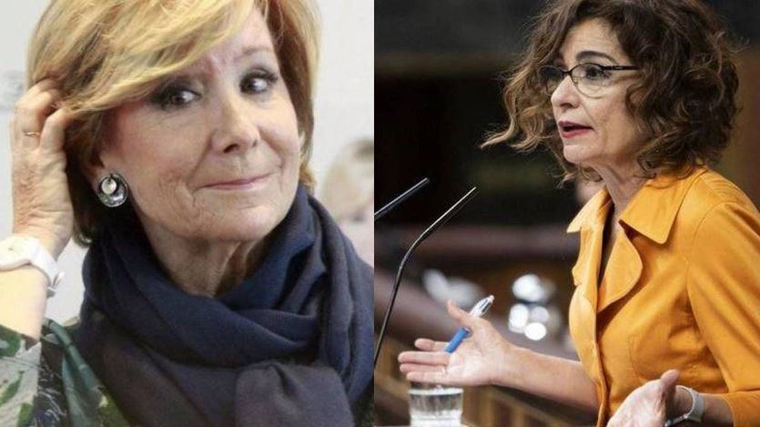 Esperanza Aguirre, ex presidenta de la Comunidad de Madrid y María Jesús Montero, ministra de Hacienda
