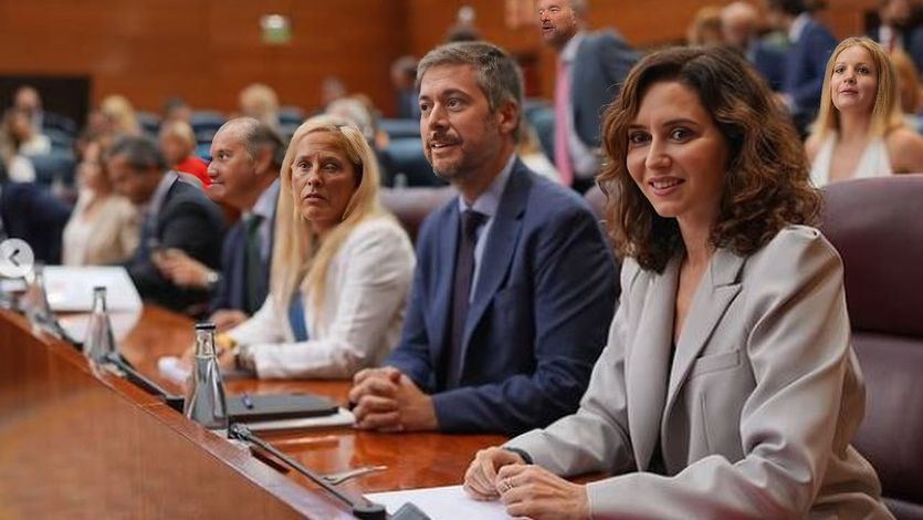 Isabel Díaz Ayuso, presidenta de la Comunidad de Madrid en la  Asamblea