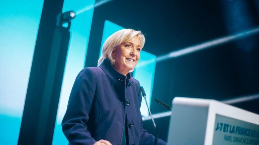 Acto del partido de Marine Le Pen