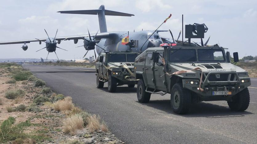 Un avión del Ejército español