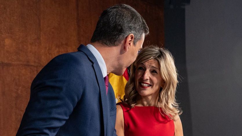 Sánchez y Yolanda Díaz, en el acuerdo PSOE-Sumar