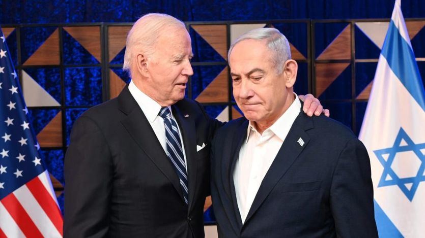 Benjamin Netanyahu con Joe Biden